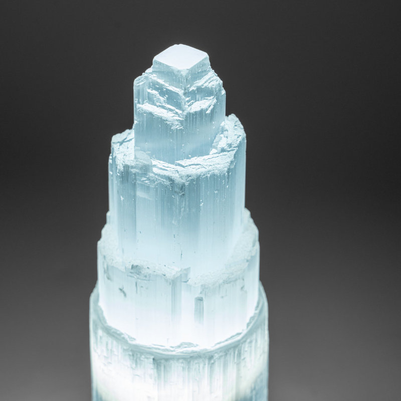 Genuine Selenite Cleansing Lamp (10", 4 Lbs)