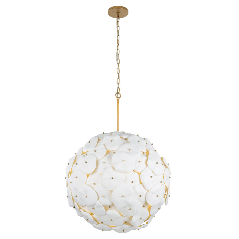 Luminaire suspendu 7 lumières 28 "Coastlyn, H 39,5 po x l 28 po x P 28 po, 7 lumières