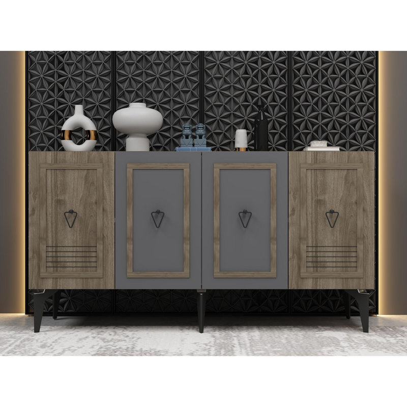 Console, Walnut/Anthracite