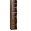 Bibliothèque réglable à 8 couches avec bordure ondulée - mince tablette haute et étroite pour le bureau à domicile, rangement multifonctionnel-945791163