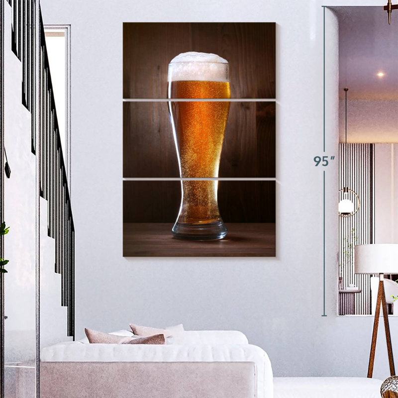 Verre de bière, H 74 po x l 48 po