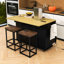 Ensemble d'îlot de cuisine avec rangement Adda-1016860031