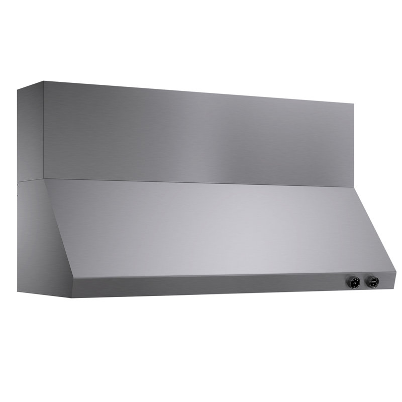 Kucht 60 W Stainless Steel Wall Mounted Required Range Hood, Stainless Steel