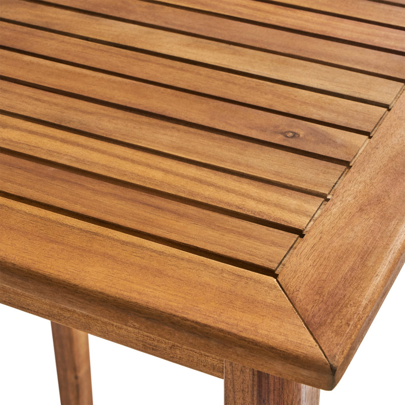Table de bar rectangulaire en bois, finition, hauteur de 40 pouces, utilisation à l'extérieur, matériau d'usure fabriqué à partir de décor, peu d'entretien