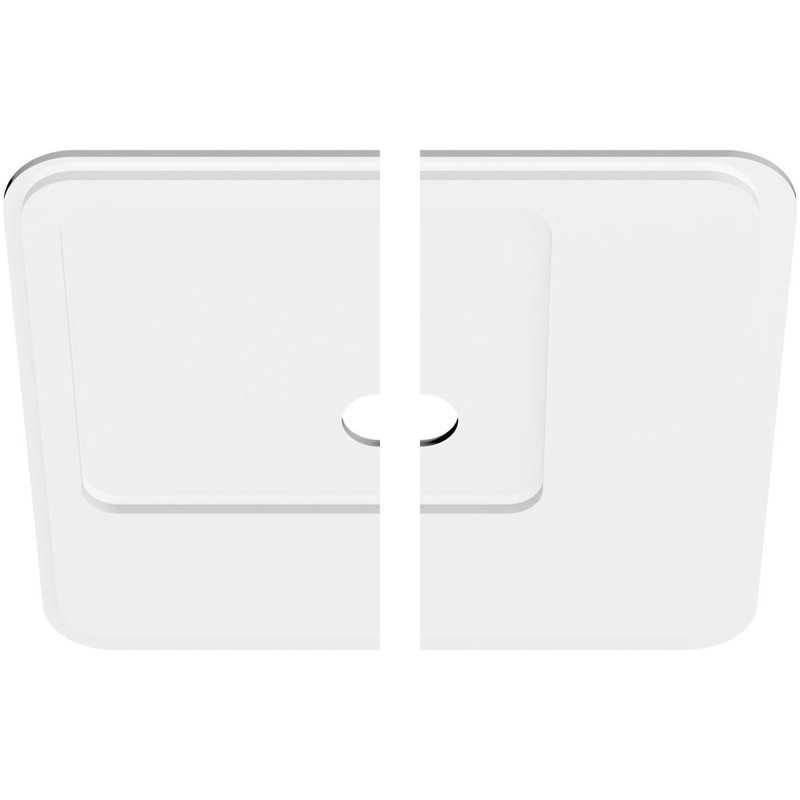 28"OD x 3"ID x 9 3/4"C x 1"P Lucan Architectural Grade PVC Contemporary Ceiling Medallion, Two Piece, 1" H x 28" W x 28" D