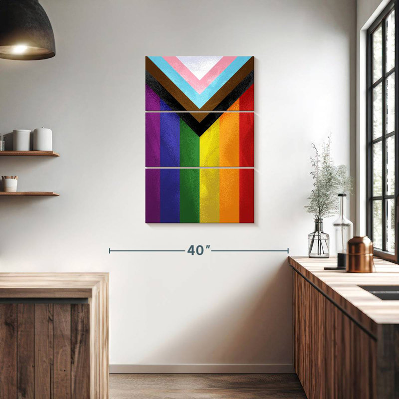 Khareem Modern Pride Flag, 38" H x 24" W