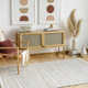Elisha Striped Handwoven Wool Gray/Beige/Brown Area Rug