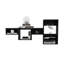7 tablettes murales - Cube tendance et élégant pour le salon, la chambre à coucher, la décoration de bureau à domicile, large, bureau, organisation de pièce-115741056-115741058