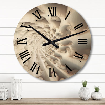 Horloge murale en bois massif Mudge