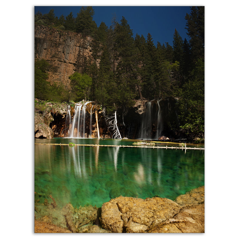 «Hanging Lake in Colorado», reproduction de photo sur toile, H 40 po x l 30 po x P 1,5 po