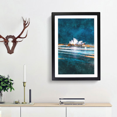 Sydney Opera House Lights - Framed Print