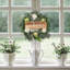 Faux Lighted Rose 45cm Wreath