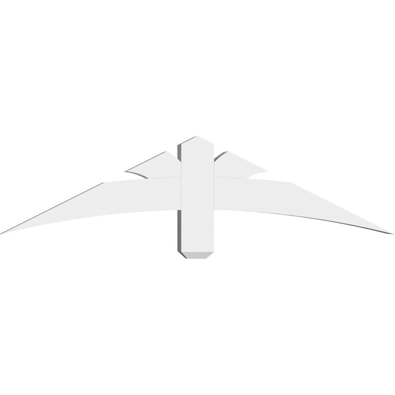 Support pour pignon Davenport, H 12 po x l 48 po (pas: 6/12), P 4 po x F 4 po, PVC