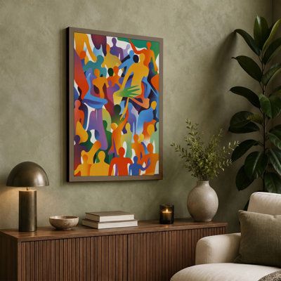 Gathered Together Modern - Wrapped Canvas