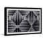 Black And Grey Printed Lines - Single Picture Frame Print-1356339723