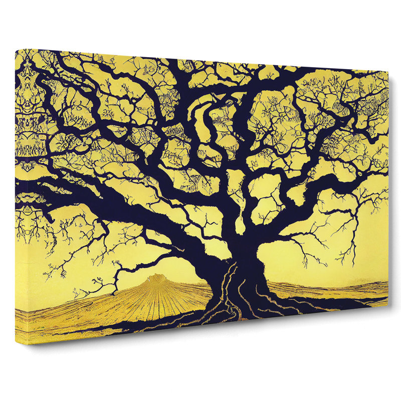 Enchanting Oak Tree - Wrapped Canvas Print, 40cm H x 60cm W x 3cm D
