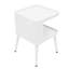 Table en métal avec rangement ouvert pour la chambre à coucher du salon (13,78 x 13,78 x 19,68 po)-937899585