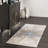 Dequita Contemporary Abstract Beige/Blue Area Rug-1020100481