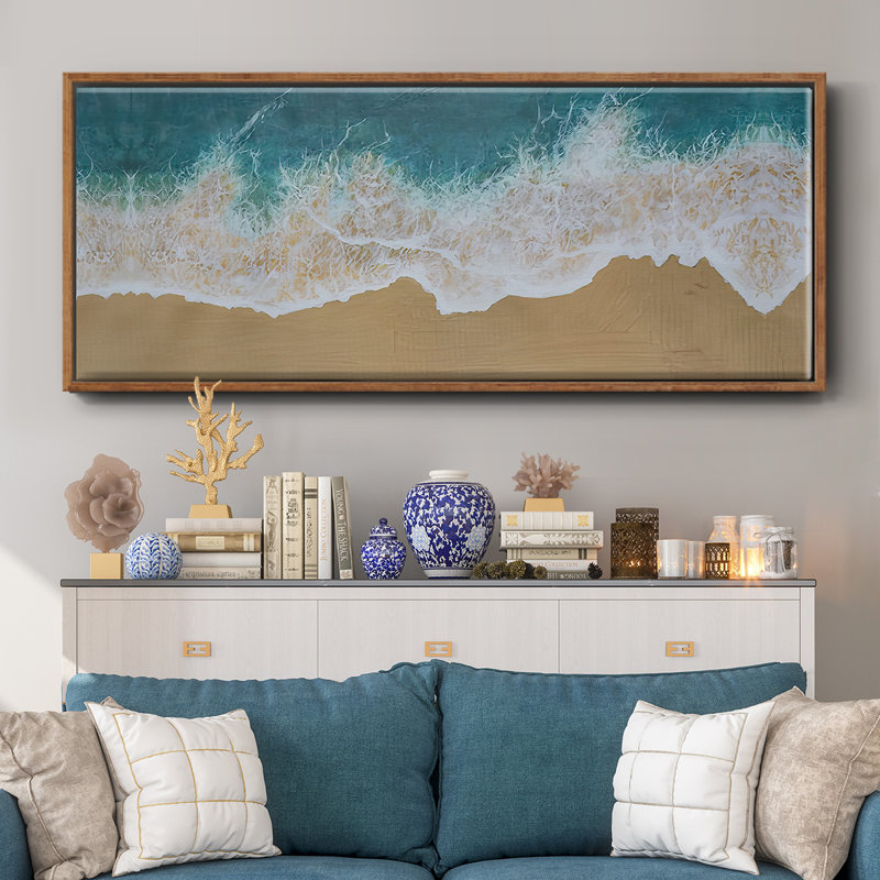 Birdseye Shoreline I - toile encadrée, H 24 po x l 60 po