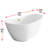 Labrusca 67'' x 28.3'' Soaking Fiberglass Bathtub-43605379