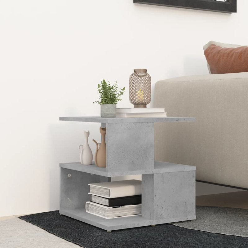 Goblet Block End Table, Concrete Grey, Concrete Grey