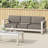 CAPE CORAL 3 SEATER SOFA W/ METAL TRAY