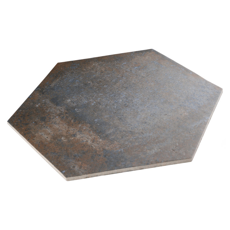 Boston Ferro 14" x 16" Porcelain Wall & Floor Tile, Gray