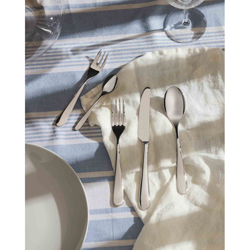 Alessi Nuovo Milano Stainless Steel (18/10) Flatware Set - Service for 6