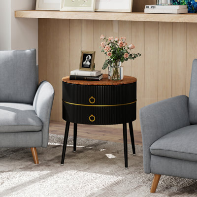 Midwest 21.85" H 2-Drawer End Table