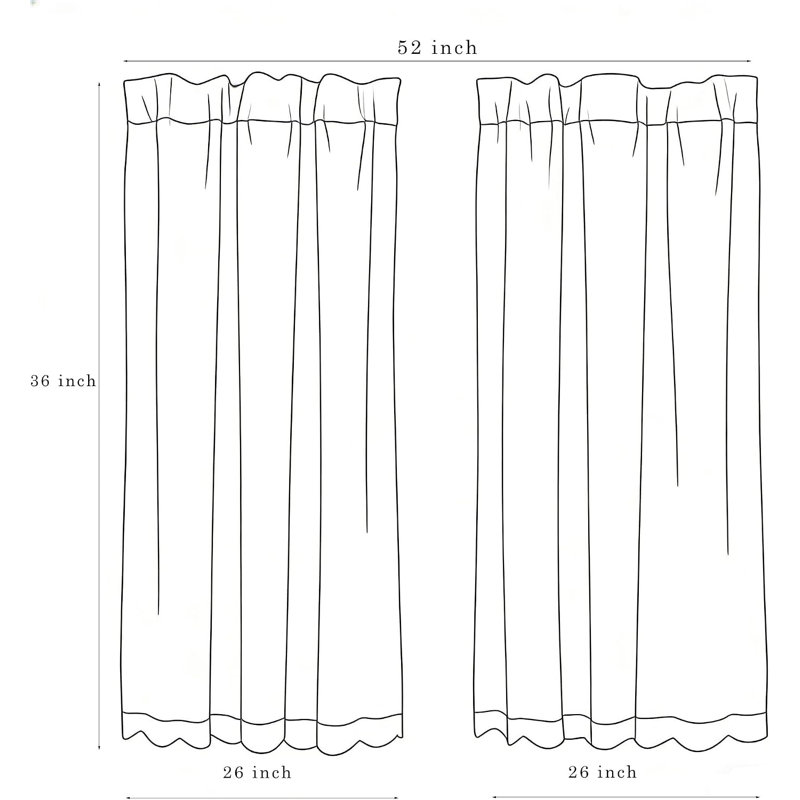 Rideaux de cuisine en dentelle, 91 cm de longueur, 2 panneaux - Rideaux de cuisine rétro blancs pour fenêtre au-dessus de l'évier, rideaux courts en dentelle