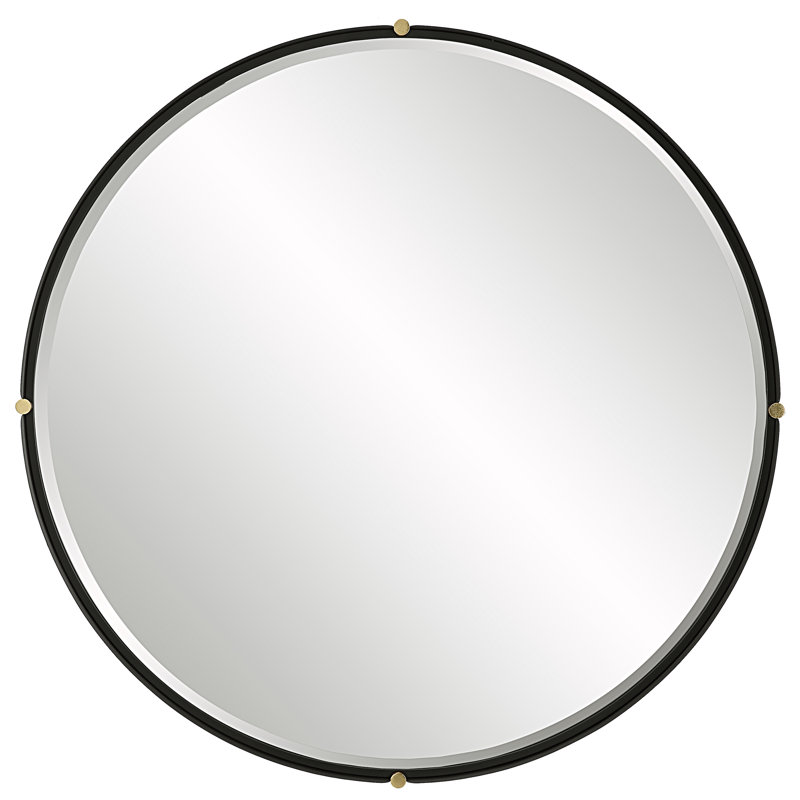 Kemely Metal Round Wall Mirror