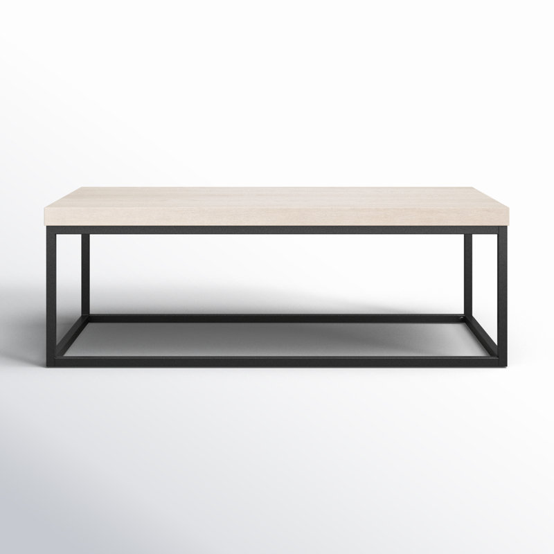 Brayton 52" Rectangular Coffee Table White Wash