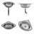 Corner Narrow Sink Stainless Steel Bar Sink RV Triangle Kitchen Bathroom Sink