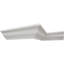 Wm29 - H 5 1/2 po x P 5 1/8 po x F 7 1/2 po x L 96 po, moulure couronnée en PVC TrueCraft, blanc