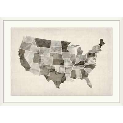 «Carte des États-Unis d'Amérique» par Bellen, impression