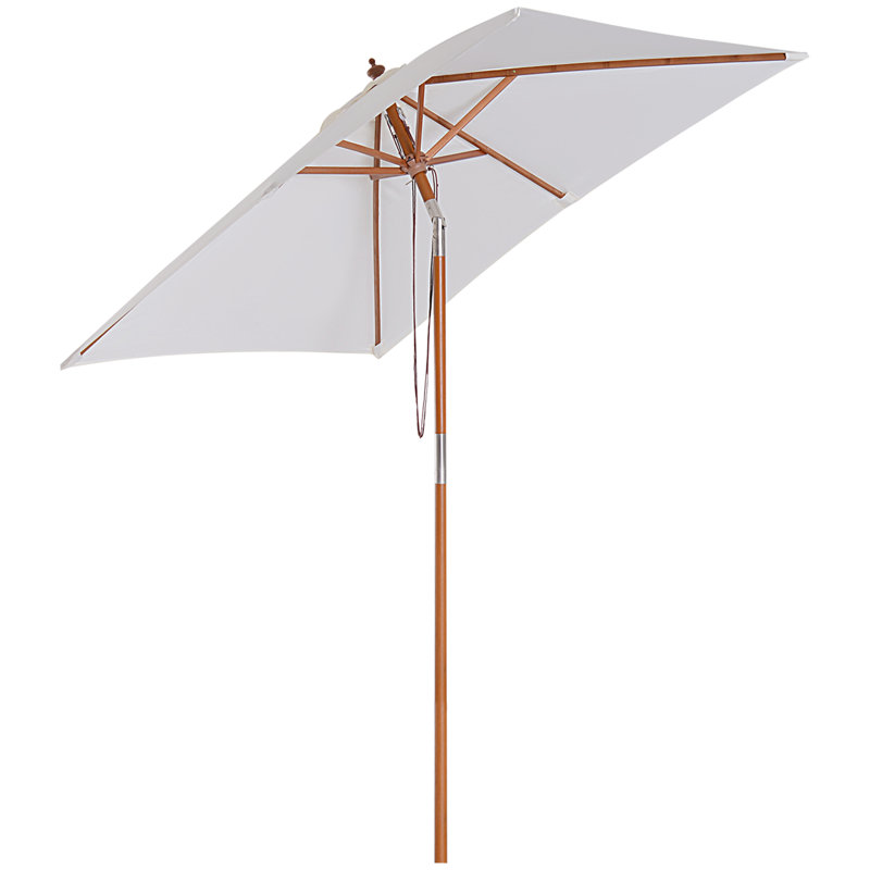Jasper Rectangular Tilt Market Parasol, Cream