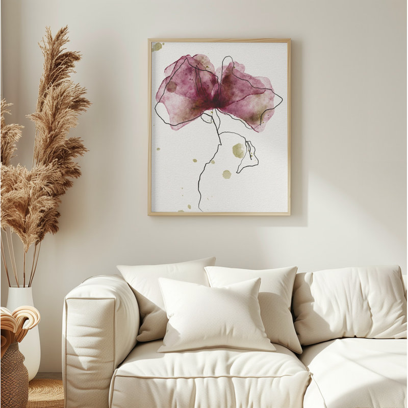 "ADMIRATION", art mural texturé encadré, Encadrement beige, H 14 po x l 10 po