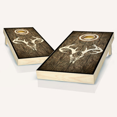 2' X 4' Camo Skull Cornhole Set With Case & Lights