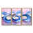Toile avec cadre flottant or