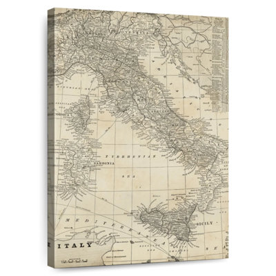 Aliaz Antique Map Of Italy