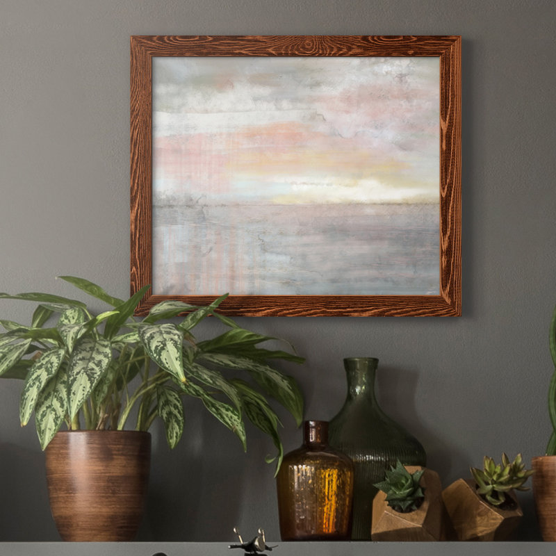 Tôt le matin - Cadre photo, reproduction d'art sur toile, H 24 po x l 18 po x P 1,5 po, Érable