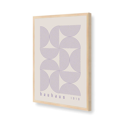 Mauve Bauhaus, affiche de composition I