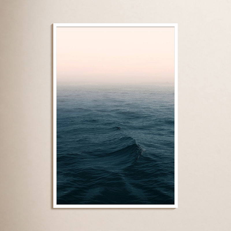 Océan par Ian Winistanley - photographie avec cadre photo, Blanc, L 28 po x H 41 po