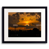 Fenway Sunset Print by Alan Scherer