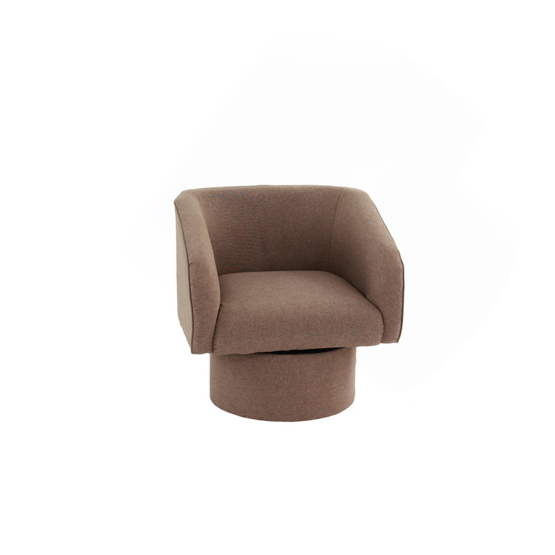 Fauteuil d'appoint rembourré 1 pièce, Café clair