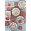 Ensemble de petit déjeuner 30 pièces, 100% céramique, comprenant 6 assiettes de service (10,2 po), 6 soucoupes (4,3 po), 6 verres à thé, 2 assiettes de présentation des aliments (13 po), 4 plateaux (5,1 po), 6 bols (3,9 po) | Antibactérien, facile à nettoyer, résistant aux chocs thermiques
