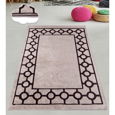 Premium Hall Carpet, 31.5 x 39.4 inches, 100% Polyester, 0.4 in Pile Height | Antibacterial, Non-Slip Underside, Machine Washable | Soft Powder Colors, Ideal for Living Room & Entryway Decor