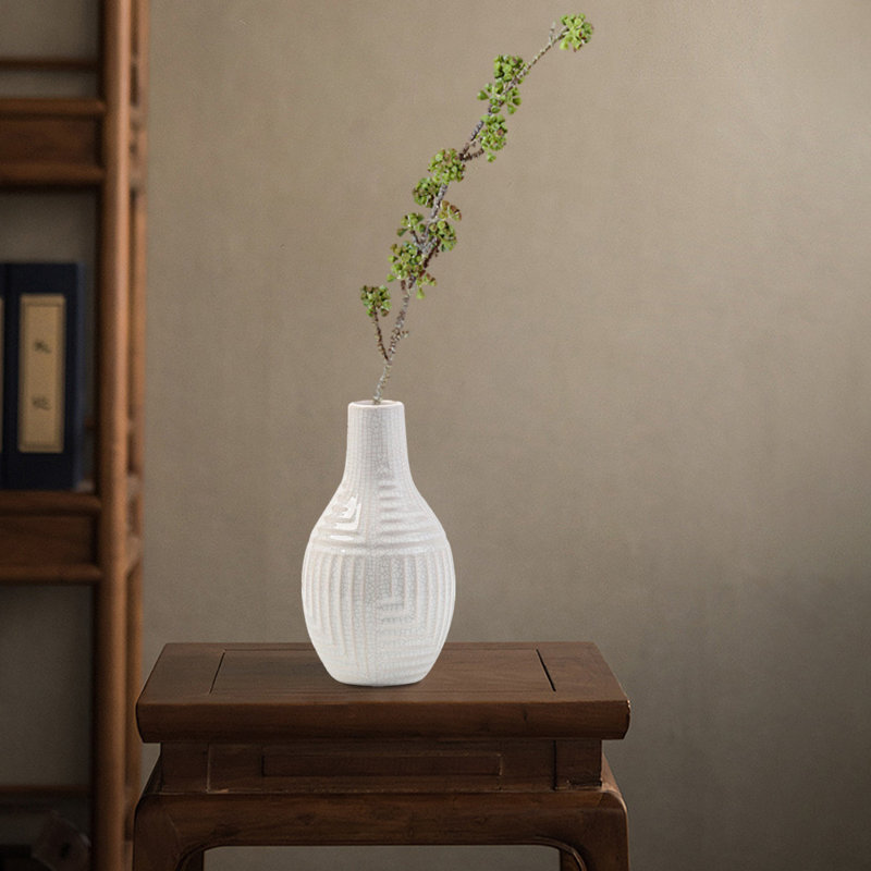 Ceramic Vase, Flower Vase, Modern Decor Vases, White