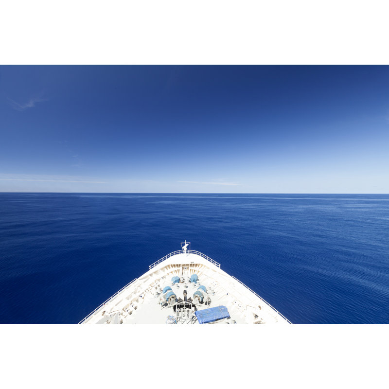 Wide Blue Ocean - Wrapped Canvas Print, 30cm H x 46cm W 