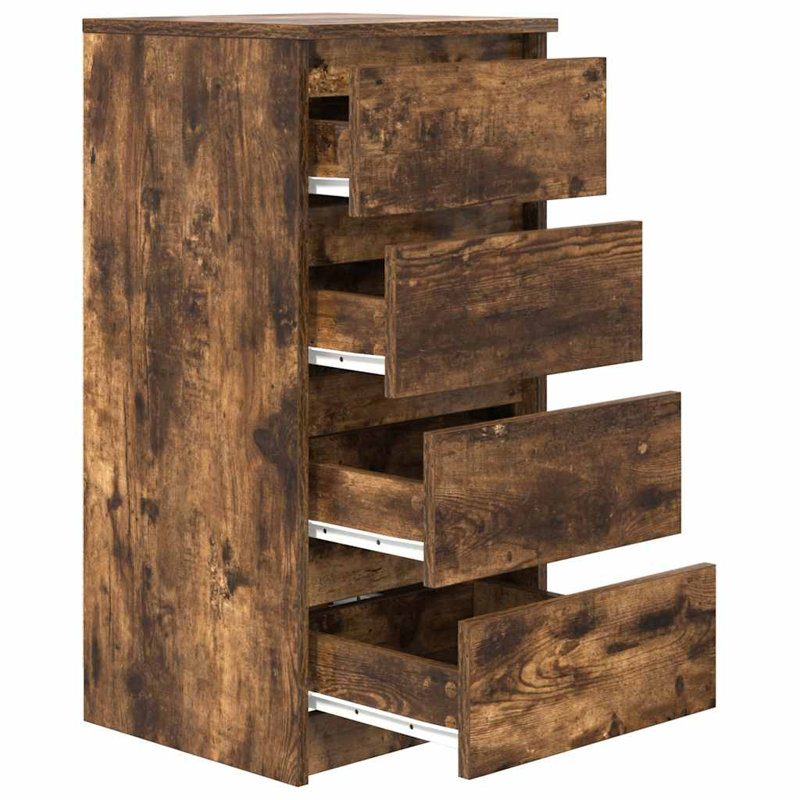 Sideboard 37.5X35x76 Cm Engineered Wood, Smoked Oak